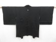 Photo3: 4608T11z580 Vintage Japanese Kimono Silk HAORI Embro Mirror Black (3)