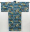 Photo1: 4609T03z510 Vintage Japanese Kimono Muslin Men's JUBAN Jigami (1)