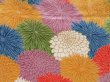 Photo6: 4609T07z890 Vintage Japanese Kimono Silk KOMON Chrysanthemum (6)