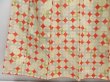 Photo4: 4609T11z740 Vintage Japanese Kimono Silk TSUMUGI  Light cream (4)