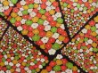 Photo6: 4609T11z1010  Japanese Kimono Silk KOMON Flower Orangered (6)