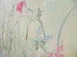 Photo2: 4609T12z840 Vintage Japanese Kimono Silk TSUKESAGE Paulownia Light blue (2)