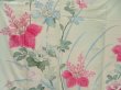 Photo8: 4609T12z840 Vintage Japanese Kimono Silk TSUKESAGE Paulownia Light blue (8)