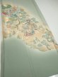 Photo2: 2A06z150  Japanese Kimono Silk  FABRIC Princess Soft green 63.0x18.1 (2)