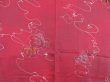 Photo3: 4611T05z550 Vintage Japanese Kimono Silk HAORI Leaf Wine red (3)