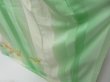 Photo4: 4611T11z1180 Vintage Japanese Kimono Silk FURISODE Bird Light green (4)