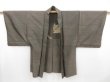 Photo5: 4611T12z320 Vintage Japanese Kimono Silk Men's OSHIMA HAORI Jigami (5)