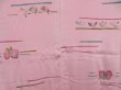 Photo3: 4616T03z600 Vintage Japanese Kimono Silk HAORI Leaves Pink (3)