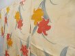 Photo2: 4616T05z570 Vintage Japanese Kimono Silk HAORI Flower Light cream (2)