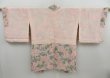 Photo5: 4616T10z580 Vintage Japanese Kimono Silk HAORI Flower Pink (5)