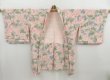 Photo6: 4616T10z580 Vintage Japanese Kimono Silk HAORI Flower Pink (6)