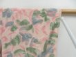 Photo7: 4616T10z580 Vintage Japanese Kimono Silk HAORI Flower Pink (7)