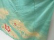 Photo4: 4616T11z880 Vintage Japanese Kimono Silk FURISODE Plum blossom Mint green (4)