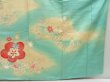 Photo7: 4616T11z880 Vintage Japanese Kimono Silk FURISODE Plum blossom Mint green (7)