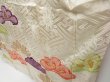 Photo4: 4616T12z1020 Vintage Japanese Kimono Silk FURISODE Pine Off-white (4)