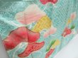 Photo3: 4616T13z1000 Vintage Japanese Kimono Silk FURISODE Pine Light blue (3)