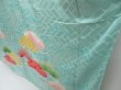 Photo4: 4616T13z1000 Vintage Japanese Kimono Silk FURISODE Pine Light blue (4)