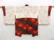 Photo6: 4618T04z560 Vintage Japanese Kimono Silk HAORI  Orangered (6)