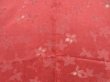 Photo3: 4618T06z560 Vintage Japanese Kimono Silk HAORI Leaf Coral pink (3)