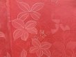 Photo4: 4618T06z560 Vintage Japanese Kimono Silk HAORI Leaf Coral pink (4)