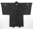 Photo3: 4618T07z600 Vintage Japanese Kimono Silk Men's HAORI Grove Black (3)