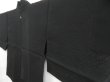 Photo2: 4618T09z280 Vintage Japanese Kimono Silk See through HAORI Plain Black (2)