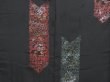 Photo4: 4618T13z690 Antique Japanese Kimono Silk KOMON Flowers Black (4)