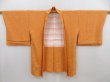 Photo4: 4621T04z620 Vintage Japanese Kimono Silk HAORI  Orange (4)