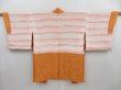 Photo5: 4621T04z620 Vintage Japanese Kimono Silk HAORI  Orange (5)