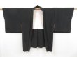 Photo5: 4621T05z660 Vintage Japanese Kimono Silk HAORI Kiyomizu temple Black (5)