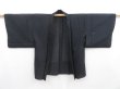 Photo5: 4621T08z210 Vintage Japanese Kimono Silk See through HAORI Branch Black (5)