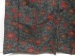 Photo4: 4621T13z790 Vintage Japanese Kimono Silk TSUMUGI Flower Dark gray (4)