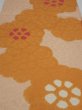 Photo1: 4i01z60  Japanese Kimono Silk  FABRIC Flower Light orange 39.8x14.0 (1)