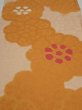 Photo1: 4i02z60  Japanese Kimono Silk  FABRIC Flower Light orange 40.2x14.0 (1)