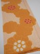 Photo2: 4i04z90  Japanese Kimono Silk  FABRIC Flower Light orange 63.0x14.0 (2)