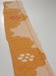 Photo3: 4i07z40  Japanese Kimono Silk  FABRIC Flower Light orange 56.7x6.9 (3)