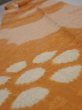 Photo4: 4i09z60  Japanese Kimono Silk  FABRIC Flower Light orange 79.5x6.9 (4)