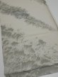 Photo2: 4i01z70  Japanese Kimono Silk  FABRIC Wave Light gray 48.0x14.0 (2)