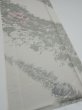 Photo2: 4i03z90  Japanese Kimono Silk  FABRIC Wave Light gray 61.0x14.0 (2)