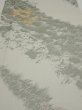 Photo1: 4i04z90  Japanese Kimono Silk  FABRIC Wave Light gray 61.4x14.0 (1)