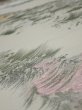 Photo4: 4i04z90  Japanese Kimono Silk  FABRIC Wave Light gray 61.4x14.0 (4)