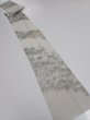 Photo6: 4i09z50  Japanese Kimono Silk  FABRIC Wave Light gray 69.7x6.9 (6)