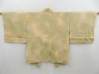 Photo1: 4623T02z460 Vintage Japanese Kimono Silk HAORI  Sand yellow (1)