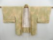 Photo5: 4623T02z460 Vintage Japanese Kimono Silk HAORI  Sand yellow (5)