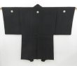 Photo4: 4623T03z700 Vintage Japanese Kimono Silk Men's HAORI Dragon Black (4)