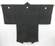 Photo4: 4623T05z640 Vintage Japanese Kimono Silk Men's HAORI Mt.Fuji Black (4)