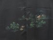 Photo3: 4623T09z570 Vintage Japanese Kimono Silk HAORI Japanese palace garden (3)