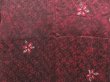 Photo3: 4623T10z590 Vintage Japanese Kimono Silk HAORI Flower Dark grape (3)