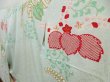 Photo2: 4623T12z850 Vintage Japanese Kimono Silk FURISODE Paulownia Light blue (2)