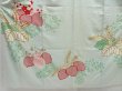 Photo3: 4623T12z850 Vintage Japanese Kimono Silk FURISODE Paulownia Light blue (3)